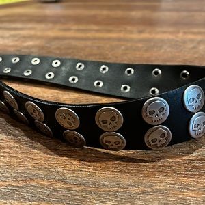 Vintage 90's Zero Skateboard Skull Belt